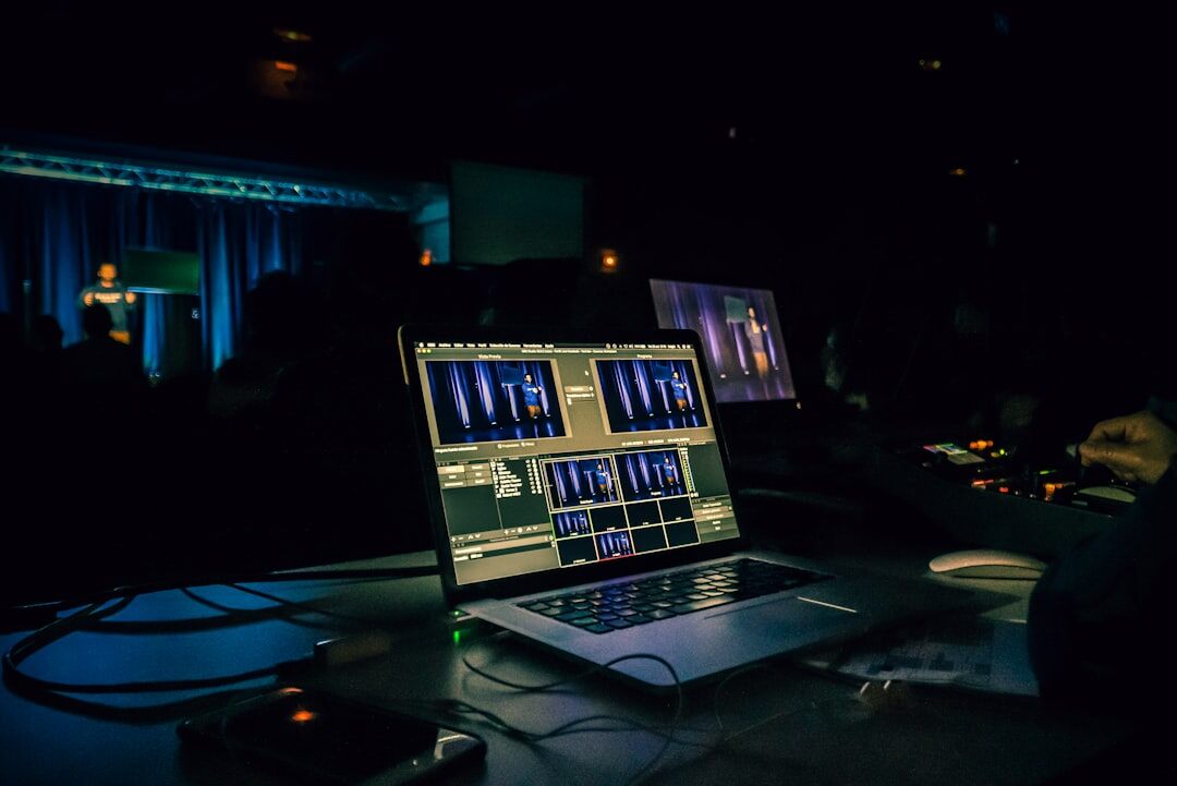 Portrait of a live broadcast producer
